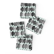 17-13Q Watercolor Large Spots Dots Drops || Black White Gray Grey Mint Green _Miss Chiff Designs