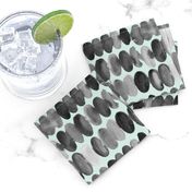 17-13Q Watercolor Large Spots Dots Drops || Black White Gray Grey Mint Green _Miss Chiff Designs