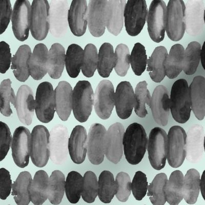 17-13Q Watercolor Large Spots Dots Drops || Black White Gray Grey Mint Green _Miss Chiff Designs
