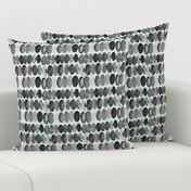 17-13Q Watercolor Large Spots Dots Drops || Black White Gray Grey Mint Green _Miss Chiff Designs