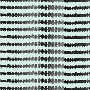 17-13N Modern Watercolor Pearls Stripe || Gray Grey Mint Green Black Spots Dots _ Miss Chiff Designs