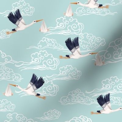 STORK Cloudy Sky blue