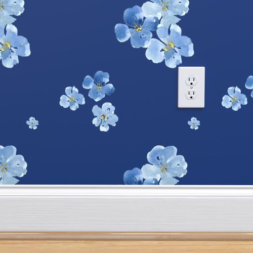 Baby Blue Flower Wallpaper