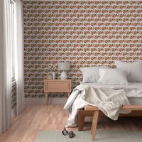 Whimsical coral brick road