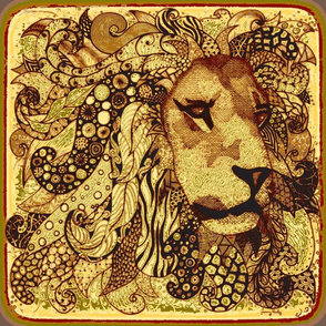 Lion 18"x18"