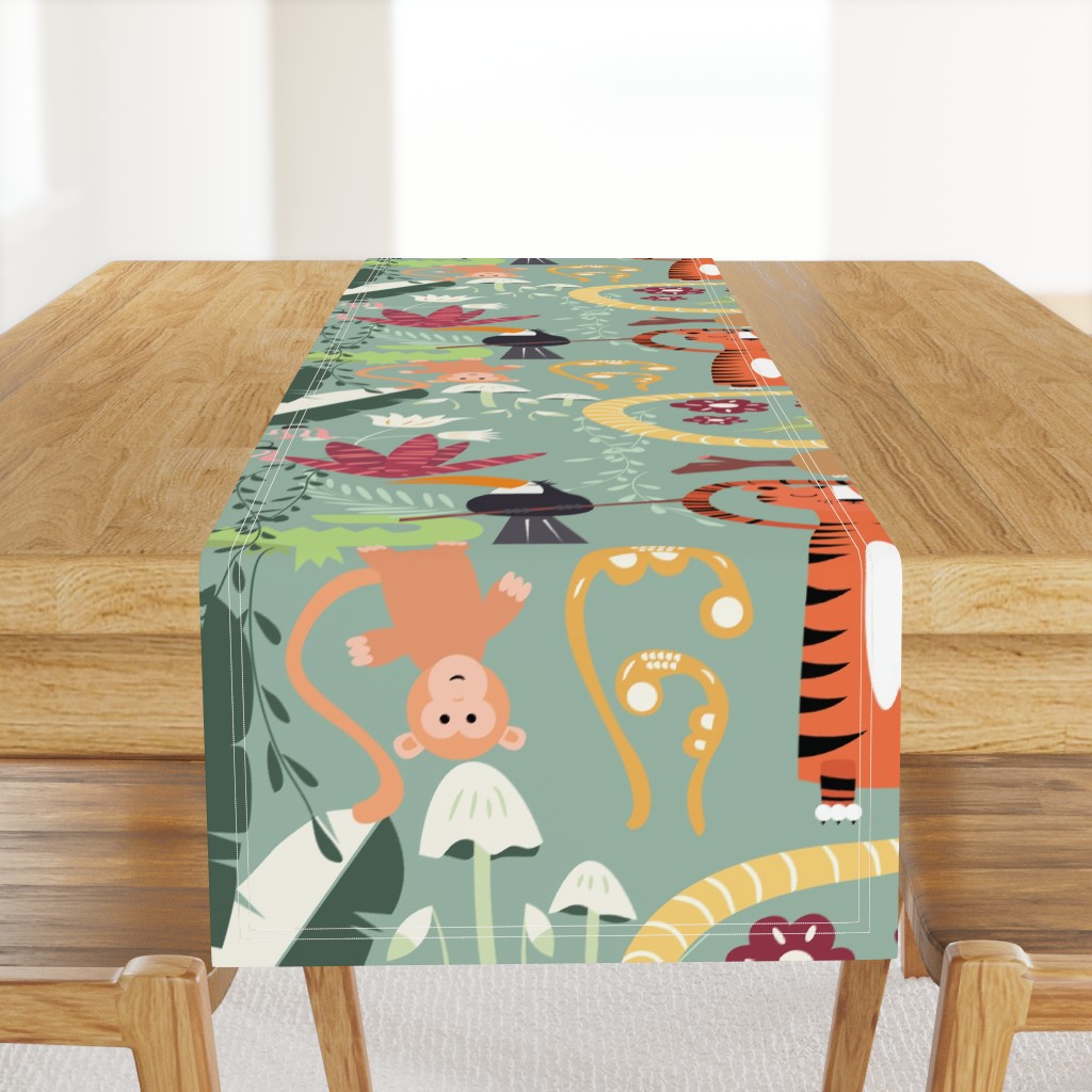 Rain forest animals pattern 001