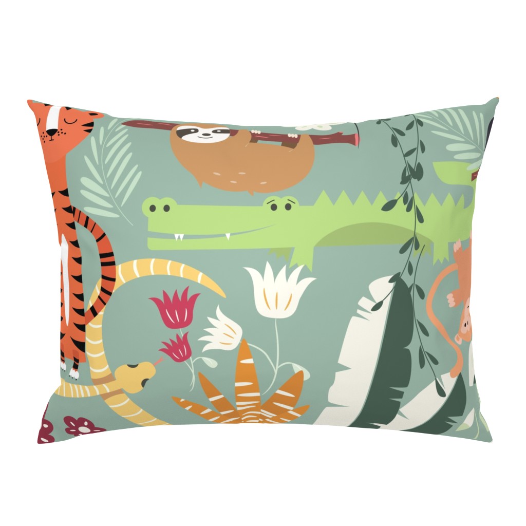 Rain forest animals pattern 001