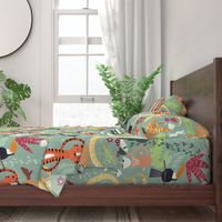 Rain forest animals pattern 001