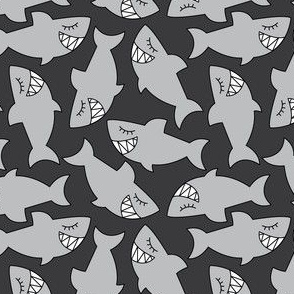 sharks-on-black