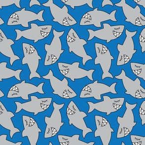 cute sharks-on-blue