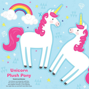 Unicorn Plush Pony Kit - Pink