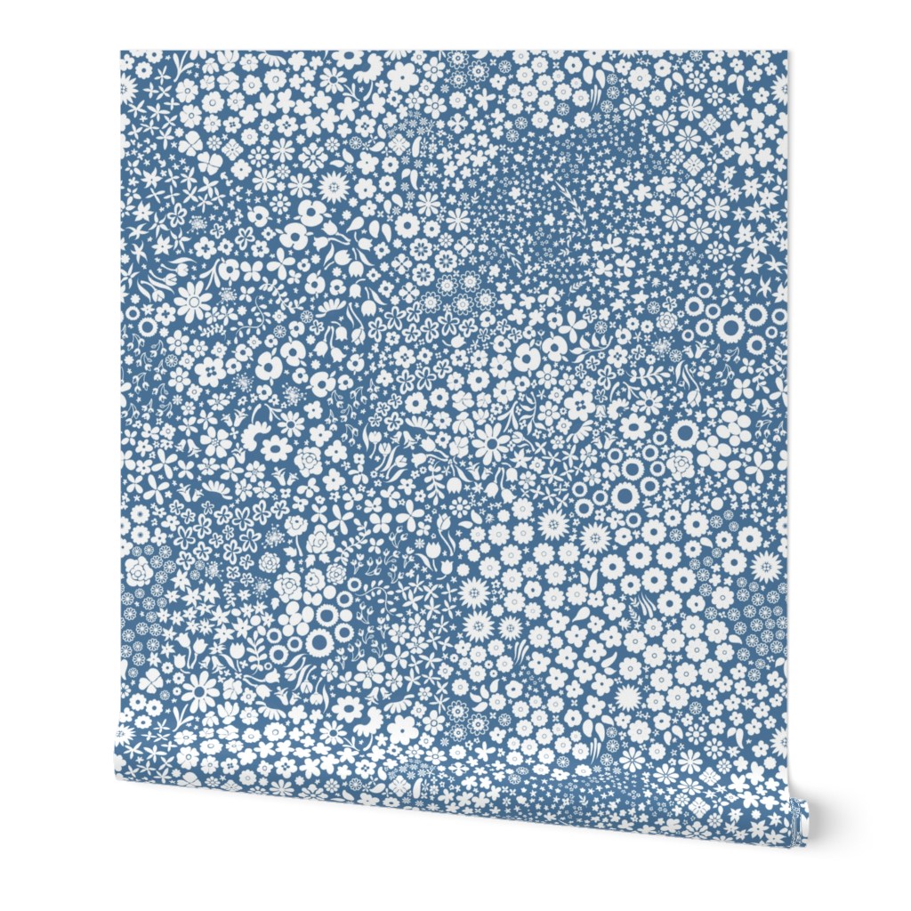 Blue Ditsy Floral 2