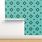 Op Art squares in turquoise, chocolate, pale blue by Su_G_©SuSchaefer