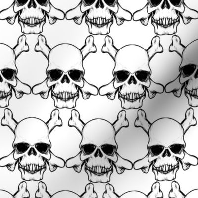 Skulls Black & White