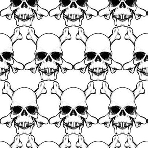 Skulls Black & White