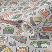 Sushi on Light Grey