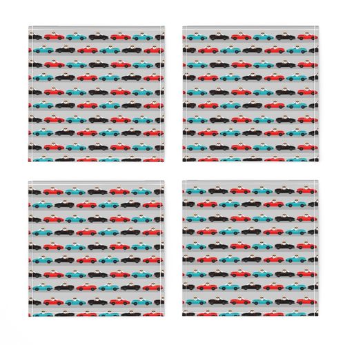 corgi sports car fabric funny corgi fabric