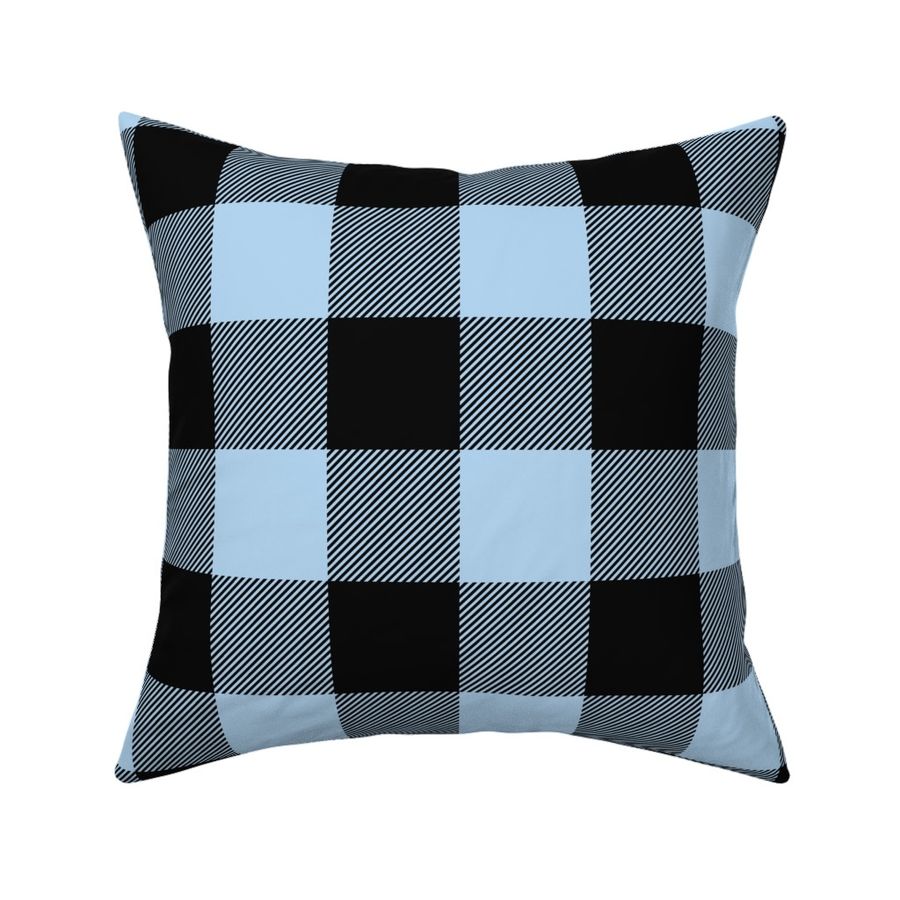 Big Buffalo Plaid -  blue and black