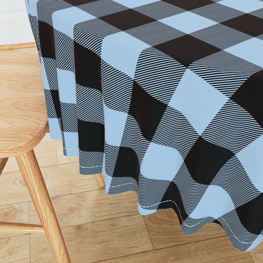 Big Buffalo Plaid -  blue and black