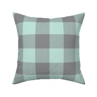 Big Buffalo Plaid - grey/mint