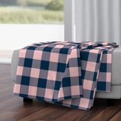 Big Buffalo Plaid -Pink/navy