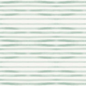 watercolor stripes - mint hand drawn stripes