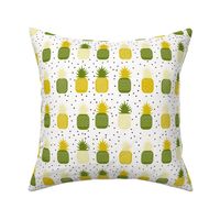 Pineapples - geometric pineapple ananas tropical fruit lemon and mint 