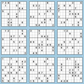 Sudoku - Light Blue