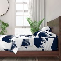 navy bear || pillow cover