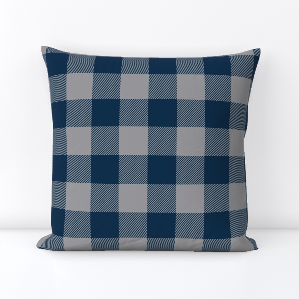 Big Buffalo Plaid - Check - navy and grey