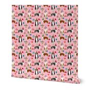 Aussie australian shepherd fabric birthday 