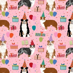 Aussie australian shepherd fabric birthday 