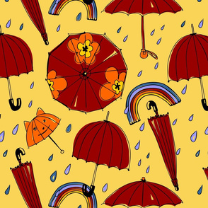 Autumn umbrellas