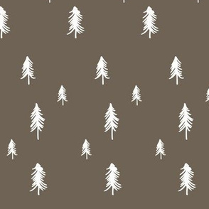 Pine tree - dark brown