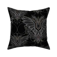 Vampire bat damask