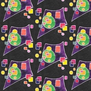 Kandinsky Kites Dark Background