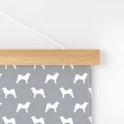 akita dog fabric - akita silhouette - dog silhouette design - quarry