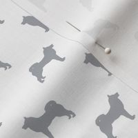 akita dog fabric - akita silhouette - dog silhouette design - quarry and white