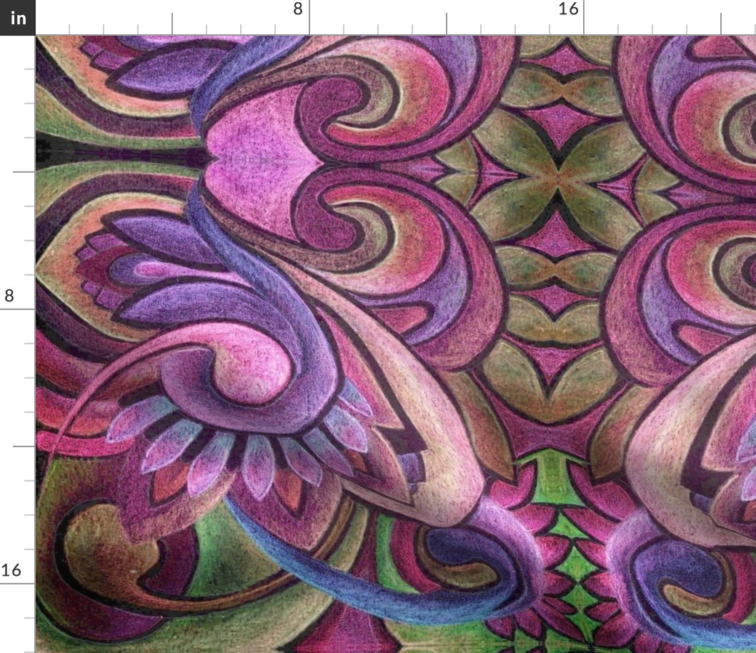 Abstract Swirlique napkin