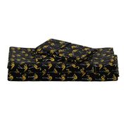 gold glitter flamingos - black