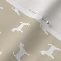 chihuahua silhouette fabric - dog fabrics - dogs design - sand