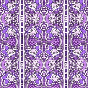 Purple Spring Tapestry Stripe