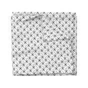 Origami love animals cute panda geometric triangle and scandinavian style print black and white gender neutral 