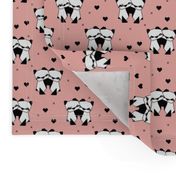 Origami love animals cute panda geometric triangle and scandinavian style print black and white girls pastel pink