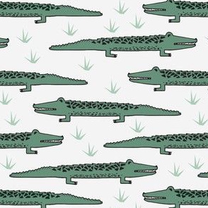 crocodile // crocodiles fabric, alligator print, alligators fabric, andrea lauren fabric, andrea lauren design reptiles nursery baby zoo animals