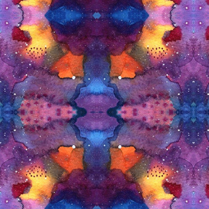 watercolor galaxy kaleidoscope - 11 big print