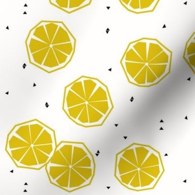 Lemon slices - geometric lemon tropical fruit tropical summer 