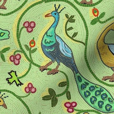 Peacock mosaic