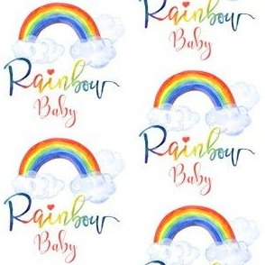 3" Rainbow Baby -Pink 