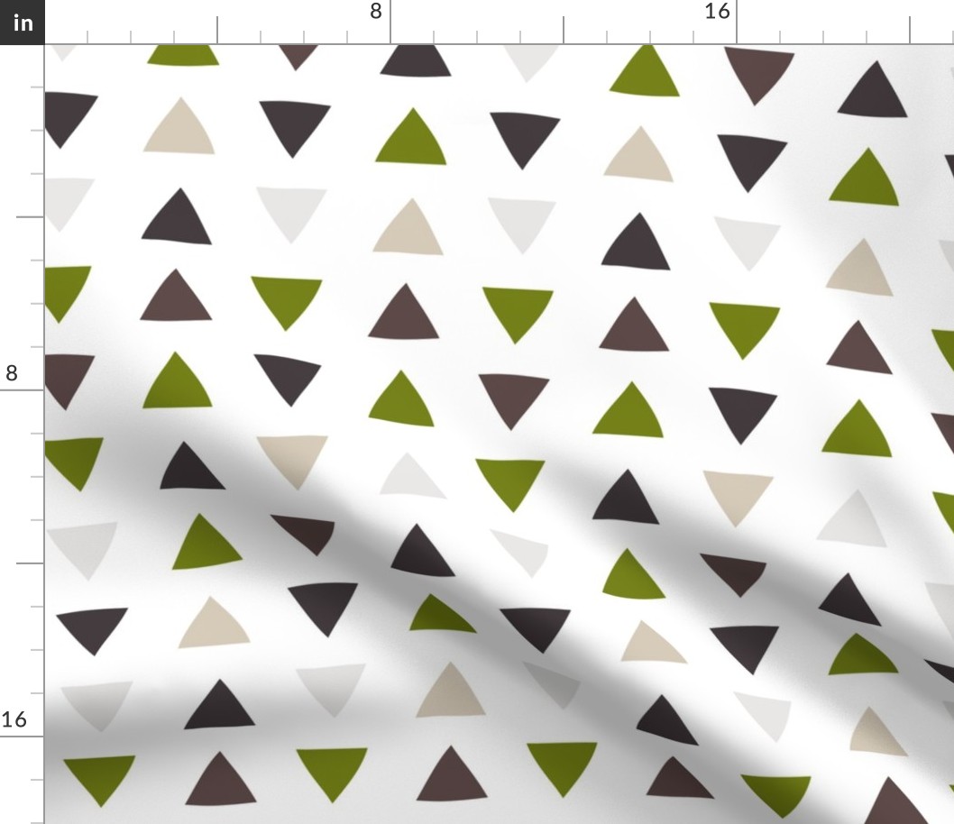 earthy hand drawn triangles